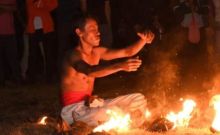 Tari Zapin Api memeriahkan festival Mandi Safar 1441 hijriah/2019 (foto/hari)