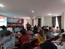 Bupati Kuantan Singingi (Kuansing), Mursini, MSi menghadiri Musyawarah Olahraga Kabupaten Luar Biasa (Musorkablub) KONI Kuansing (foto/int)