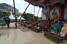 Bupati Bengkalis Amril Mukminin pimpin upacara peringatan Hari Sumpah Pemuda ke 91 (foto/hari)