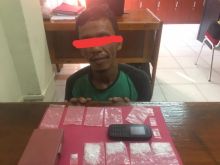 Polisi Siak tangkap pengedar sabu (foto/lin)