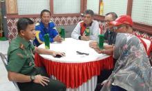 Komandan Distrik Militer (Dandim) 0314/ Inhil Kolonel Inf Imir Faishal mengadakan kunjungan ke Kantor Kesatuan Bangsa dan Politik (Kesbangpol) Inhil (foto/Rgo)