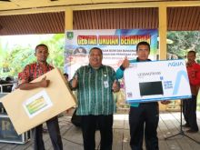 Pemerintah Kabupaten Bengkalis melalui Badan Pendapatan Daerah (Bapenda) Kabupaten Bengkalis Menggelar Gebyar Undian Berhadiah (foto/Hari)