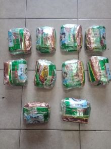 Polres Bengkalis temukan Sabu dalam kemasan baru yang ada Logo Doraemon. Foto. Ist