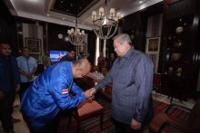 Ketua DPC Partai Demokrat Siak, Syamsurizal menyatakan siap memimpin Siak (foto/Lin)