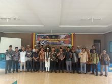 Kepolisian Sektor (Polsek) Bengkalis melaksanakan sosialisasi tentang deteksi dini faham radikalisme serta terorisme dan Kebakaran hutan dan lahan (Foto/Hari)