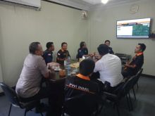 Meningkatkan hubungan kemitraan, sejumlah pengurus Persatuan Wartawan Indonesia (PWI) Kabupaten Indragiri Hilir Periode 2019-2022, bersilaturahim dengan Kapolres Inhil, AKBP Indra Duaman Siahaan (foto/int)