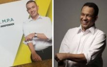 Gaya foto Politisi PSI Rian Ernest mirip dengan gaya Gubernur DKI Jakarta Anies Baswedan (foto/int)