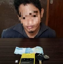 Satu pelaku tindak pidana narkotika jenis sabu kembali diringkus tim opsnal reskrim Polsek Bengkalis (foto/hari)