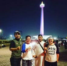 Jonru Ginting hadiri Reuni 212 di Monas, Jakarta (foto/int)