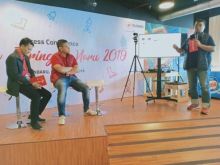 Jumpa pers Telkomsel dalam rangka menghadapi momen natal dan tahun baru