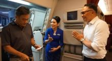 Dirut Garuda Indonesia Ari Akshara (kanan). Foto: int 
