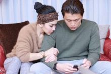 Syahrini dan Reino Barack. 