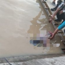 Warga kota Tembilahan, Kabupaten Indragiri Hilir dihebohkan dengan adanya penemuan mayat (foto/Rgo)
