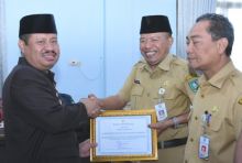 Bupati Bengkalis Amril Mukminin resmi membuka Gelar Pengawasan Daerah dan Pemutakhiran Data Tindak Lanjut Hasil Pemeriksaan (foto/Hari)