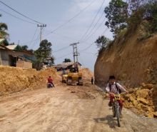 Penampakan Kalan Badak Ujung yang menjadi salah satu akses menuju Kantor Perkantoran Tenayan Raya. (R25/int)