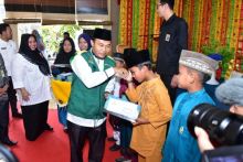 Badan amil zakat nasional (Baznas) Kabupaten Bengkalis selesai melaksanakan kegiatan sunatan massal di tiga kecamatan (foto/int)