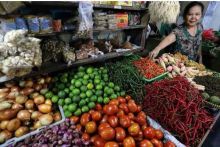 Aktifitas pedagang pasar. (R24/int)