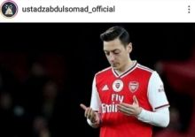 Ustaz Abdul Somad pajang foto Ozil berdoa di Medsosnya (foto/int)
