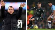 Pelatih Leicester City, Brendan Rodgers tak ambil pusing kalah dari Manchester City (foto/int)