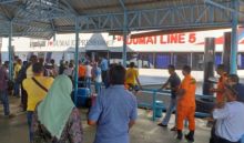 Pelabuhan Bandar Sri Laksemana (BSL) kelurahan Bengkalis kota, kecamatan Bengkalis, Kabupaten Bengkalis terlihat mulai dipadati penumpang (foto/int)