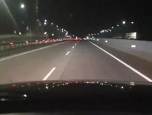 Penampakan tol yang sepi saat puncak arus libur natal dan tahun baru di Sumatra Selatan. (R24/twitter)