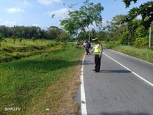 Hilang kendali dan mengalami Laka Tunggal, Warga Desa Deluk Bengkalis meninggal di tempat (foto/Hari)