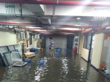 Rutan KPK yang tampak tergenang air saat banjir menyerang Kota Jakarta, Rabu kemarin. Foto: int 