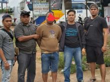 Polres Inhil berhasil menangkap  tersangka pembunuhan Zainal Abidin (26) warga Desa Kuala Keritang (foto/Rgo)