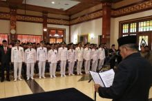 Sebanyak 154 Pejabat Administrator dan Pengawas di lingkungan Pemkab Siak termasuk camat dan lurah (foto/Lin)