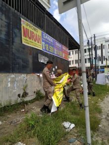 Giat rutin yang dilakukan Satpol-PP Kota Pekanbaru pada Kamis (9/1/2020). (R24/rls)