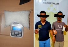 Dua orang diduga bandar sabu ditangkap polisi Bengkalis (foto/int)