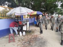 Satpola-PP Kota pekanbaru melakukan patroli rutin di beberapa ruas jalan di Kota Pekanbaru (R24/rls)