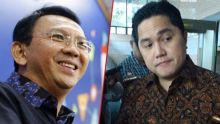 Menteri BUMN Erick Thohir dan Komisaris Utama Pertamina Ahok