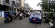 Kendaraan petugas Dishub saat melakukan penertiban (R24/put)
