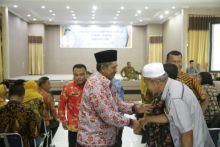 Bupati Siak membuka secara resmi Sosialisasi Badan Usaha Milik Kampung (foto/Lin)