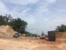 Kondisi Jalan Badak menuju Jalan lingkar 70 Pekanbaru. (R24/put)