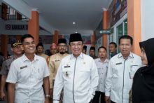 Bupati Kabupaten Indragiri Hilir (Inhil) HM Wardan meresmikan gedung baru UPT Puskesmas Keritang Hulu (foto/int)