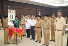Wabub Pelalawan lantik 10 pejabat fungsional (foto/Ardi)