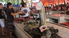 Akvitivitas pedagang di Pasar tradisonal Tomohon. Pasar ini tengah disorot dunia internasional karena dikhawatirkan bisa jad biang munculnya virus Corona. Foto: int 