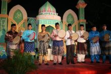 Pembukaan Musabaqah Tilawatil Qur'an ke XV Tahun 2020 Kampung Perawang Barat dilaksanakan dihalaman Mesjid Babussalam Meredan (foto/int)