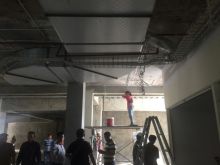 Kondisi pembangunan gedung STC.