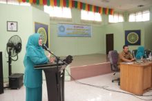 Tim Penggerak dua kampung dari Kecamatan Pusako, yaitu PKK Kampung Pusako dan PKK Kampung Dosan dikukuhkan (foto/Lin)