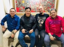 Ahmad Dhani bersama Sekjen PBNU juga Fahri Hamzah dan Fadli Zon (foto/int)