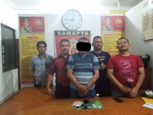 Penangkapan HH bermula adanya laporan masyarakat yang resah akan maraknya peredaran narkoba (foto/Rou)