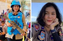 Polwan Bripda Kristanty cantik dan mempesona (foto/int)