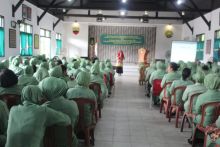 Persit Kartika Candra Kirana Cabang LIV Kodim 0314/Inhil Koorcab Rem 031 PD l/Bukit Barisan mengadakan  pertemuan dan ceramah motivasi (foto/Rgo)