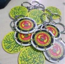 Gantungan kunci acrylic Baunk Art Pekanbaru dengan harga terjangkau (foto/int)