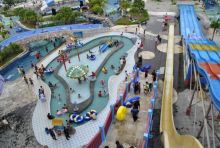 Salah satu wahana bermain di Labersa Waterpark Riau Fantasi (Foto: Istimewa)