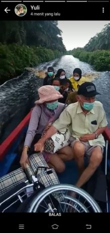 Lima WNA yang terkatung-katung berhasil dievakuasi (foto/Hari)