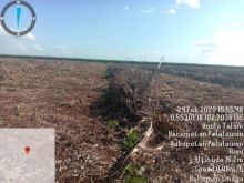 Tim Karhutla Kabupaten Pelalawan memastikan seluruh titik koordinat yang terpantau sebagai hotspot, tidak ditemukan titik api (foto/Ardi)